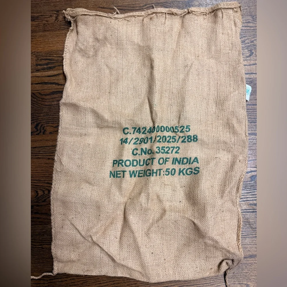 Atlanta Burlap Coffee Sack with Red Logo